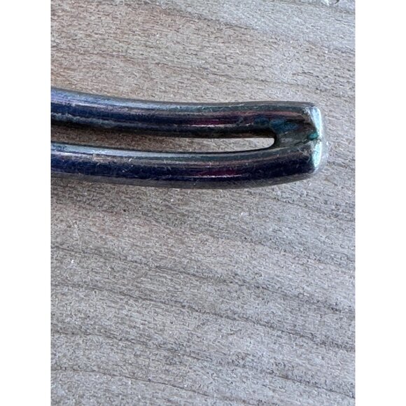 Sterling Silver Cuff Bracelet With Lapis Lazuli Stone & Beaded Detailing - Picture 6 of 7